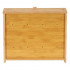Cutie pentru paine cu 2 niveluri din bambus, cu ferestre transparente si inchidere magnetica, 39x25x32 cm, natur [9]
