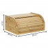 Cutie pentru paine din bambus cu capac glisant, raft superior, 38x28x18 cm, bambus natur maro [15]