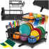 Uscator de vase cu 2 niveluri pentru farfurii, pahare si tacamuri, sistem de scurgere a apei rotativ cu evacuare reglabila, tava de colectare a apei, [26]