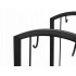 Suport metalic pentru lemne de foc cu 4 accesorii, 74x40x30 cm, negru [5]