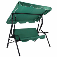 Leagan balansoar gradina Sersimo Modena, 3 locuri, 220kg, verde