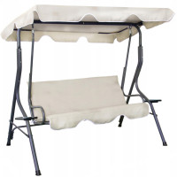 Leagan balansoar gradina Sersimo Imola, 3 locuri, 220kg, bej