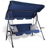 Leagan balansoar gradina Sersimo Alghero, 3 locuri, 220kg, albastru Leagan balansoar gradina Sersimo Alghero, 3 locuri, 220kg, albastru