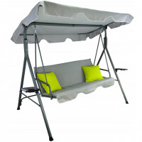 Leagan balansoar gradina Sersimo Vicenza, 3 locuri, 220kg, gri