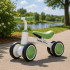 Bicicleta fara pedale pentru copii 4 roti, otel carbon, roti EVA, maxim 30 kg, 54x24x39 cm, verde si alb [7]