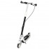 Trotineta pliabila pentru copii, 2 roti cu iluminare LED, frana de mana si picior, reglabila pe inaltime, maxim 100 kg, 73x36x94 cm, negru si alb [2]