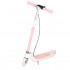 Trotineta pliabila pentru copii, 2 roti cu iluminare LED, frana de mana si picior, reglabila pe inaltime, maxim 100 kg, 73x36x94 cm, roz si alb [4]