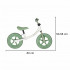 Bicicleta fara pedale pentru copii, cadru din otel, roti EVA, ghidon si sezut reglabile, maxim 30 kg, 80x38x58 cm, verde si alb [13]