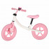 Bicicleta fara pedale pentru copii, cadru din otel, roti EVA, ghidon si sezut reglabile, maxim 30 kg, 80x38x58 cm, roz si alb [2]