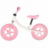 Bicicleta fara pedale pentru copii, cadru din otel, roti EVA, ghidon si sezut reglabile, maxim 30 kg, 80x38x58 cm, roz si alb [4]