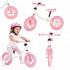 Bicicleta fara pedale pentru copii, cadru din otel, roti EVA, ghidon si sezut reglabile, maxim 30 kg, 80x38x58 cm, roz si alb [10]
