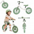 Bicicleta fara pedale pentru copii, cadru din otel, roti EVA, ghidon si sezut reglabile, maxim 30 kg, 80x38x58 cm, verde si alb [4]