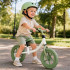 Bicicleta fara pedale pentru copii, cadru din otel, roti EVA, ghidon si sezut reglabile, maxim 30 kg, 80x38x58 cm, verde si alb [11]