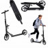 Trotineta urbana pliabila, roti PU 200 mm, ghidon reglabil, frana spate, maxim 100 kg, 90x39x95 cm, negru si gri [2]