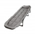 Pat pliabil camping cu saltea, reglabil 5 pozitii, cadru otel, maxim 100 kg, 200x64x30 cm, gri [5]