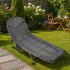 Pat pliabil camping cu saltea, reglabil 5 pozitii, cadru otel, maxim 100 kg, 200x64x30 cm, gri [8]