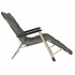 Sezlong pliabil gradina cu perna groasa si tetiera, 2 pozitii, cadru metalic, 170x60 cm, gri [3]