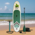 Placa Stand up paddle SUP gonflabila cu vasla, pompa si accesorii, 320x80x19 cm, 150 kg, alb [17]