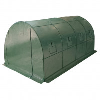 Sera gradina 400x300x200 cm, 8 ferestre cu plasa, usa cu fermoar, folie armata PE 130g/m², verde Sera gradina 400x300x200 cm, 8 ferestre cu plasa, usa cu fermoar, folie armata PE 130g/m², verde