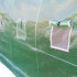 Sera gradina 400x300x200 cm, 8 ferestre cu plasa, usa cu fermoar, folie armata PE 130g/m², verde [7]