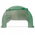 Sera gradina 400x300x200 cm, 8 ferestre cu plasa, usa cu fermoar, folie armata PE 130g/m², verde [8]