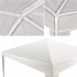 Pavilion gradina 300x300x255 cm, structura metalica cu 4 picioare, acoperis PE 90g/mp, alb [5]