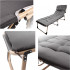 Sezlong pliabil cu 4 trepte, reglaj spatar, otel si material Oxford, 193x66x23 cm, gri [4]