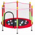 Trambulina pentru copii cu plasa de protectie, diametru 140 cm, 150 kg, rosu [6]