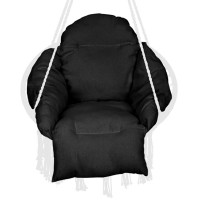 Perna pentru scaun rotund tip leagan suspendat, dimensiune XXL, negru Perna pentru scaun rotund tip leagan suspendat, dimensiune XXL, negru