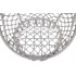 Scaun rotund tip leagan suspendat cu perna Confort Plus, casa sau gradina, gri [13]