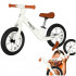 Bicicleta fara pedale Balance PRO 86x39x54 cm, cadru otel, roti gonflabile 30 cm, reglabila, alb [4]