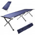 Pat pliabil pentru camping, cadru otel, husa transport, 191x76x42 cm, maxim 150 kg, albastru [3]