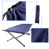 Pat pliabil pentru camping, cadru otel, husa transport, 191x76x42 cm, maxim 150 kg, albastru [4]