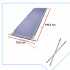 Pat pliabil pentru camping, cadru otel, husa transport, 191x76x42 cm, maxim 150 kg, albastru [5]