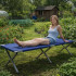 Pat pliabil pentru camping, cadru otel, husa transport, 191x76x42 cm, maxim 150 kg, albastru [9]