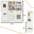Bucatarie copii din lemn cu frigider, accesorii si electrocasnice grafice, 80x24x80 cm, alb [6]