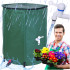 Rezervor pliabil pentru apa pluviala cu robinet, capac si structura PVC, 200 litri, 70x55x55 cm, verde [2]