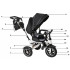Tricicleta 3in1 105x52x94 cm, sezut rotativ 360°, roti fara aer, copertina reglabila, negru [9]