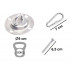 Set de montaj pentru leagan sau hamac – suport tavan, lant 150 cm, otel zincat [2]