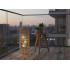 Lampion solar exterior metalic, 62 cm, iluminare LED ambientala, incarcare solara, maro [3]