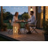 Lampion solar exterior metalic, 62 cm, iluminare LED ambientala, incarcare solara, maro [4]