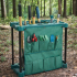 Organizator suport compact pentru unelte de gradina, cu buzunare, cadru metalic, 58x31x60 cm [6]