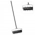 Aerator manual gazon cu roti si tepi pentru afanarea solului, constructie metalica, inaltime 148 cm, latime lucru 40 cm [6]