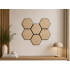 Set 6 panouri decorative hexagonale MDF si fetru, LDA PREMIUM, 30x26 cm, Stejar Saragossa [3]