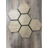 Set 6 panouri decorative hexagonale MDF si fetru, LDA PREMIUM, 30x26 cm, Stejar Saragossa [7]