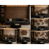 Set 6 panouri decorative hexagonale MDF si fetru, LDA PREMIUM, 30x26 cm, Nuc Modena [13]