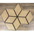 Set 9 panouri decorative romb MDF si fetru, LDA PREMIUM, 40x24 cm, Stejar Saragossa [13]