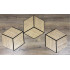 Set 9 panouri decorative romb MDF si fetru, LDA PREMIUM, 40x24 cm, Stejar Saragossa [5]
