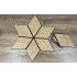 Set 9 panouri decorative romb MDF si fetru, LDA PREMIUM, 40x24 cm, Stejar Saragossa [6]