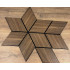 Set 9 panouri decorative romb MDF si fetru, LDA PREMIUM, 40x24cm, Nuc Modena [17]